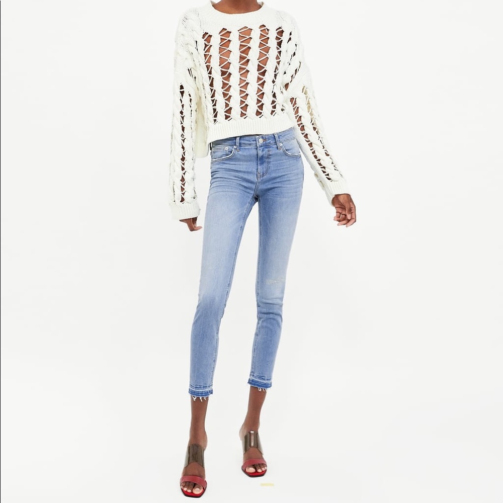 Zara premium crown blue skinny jeans - Picture 2 of 5
